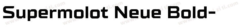 Supermolot Neue Bold字体转换